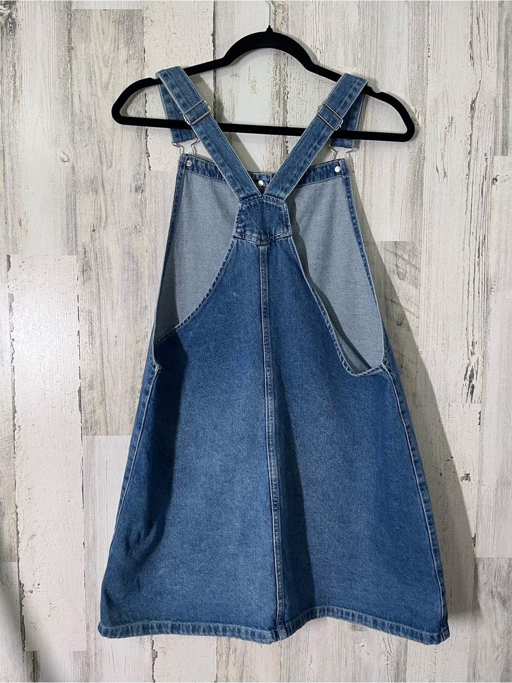 & Denim Women's Denim Overall Dress w/Pockets Size 10 - Picture 3 of 8
